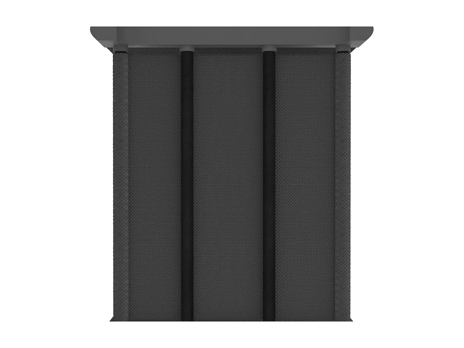 Estantería de 12 cubos de tela gris 103x30x141 cm