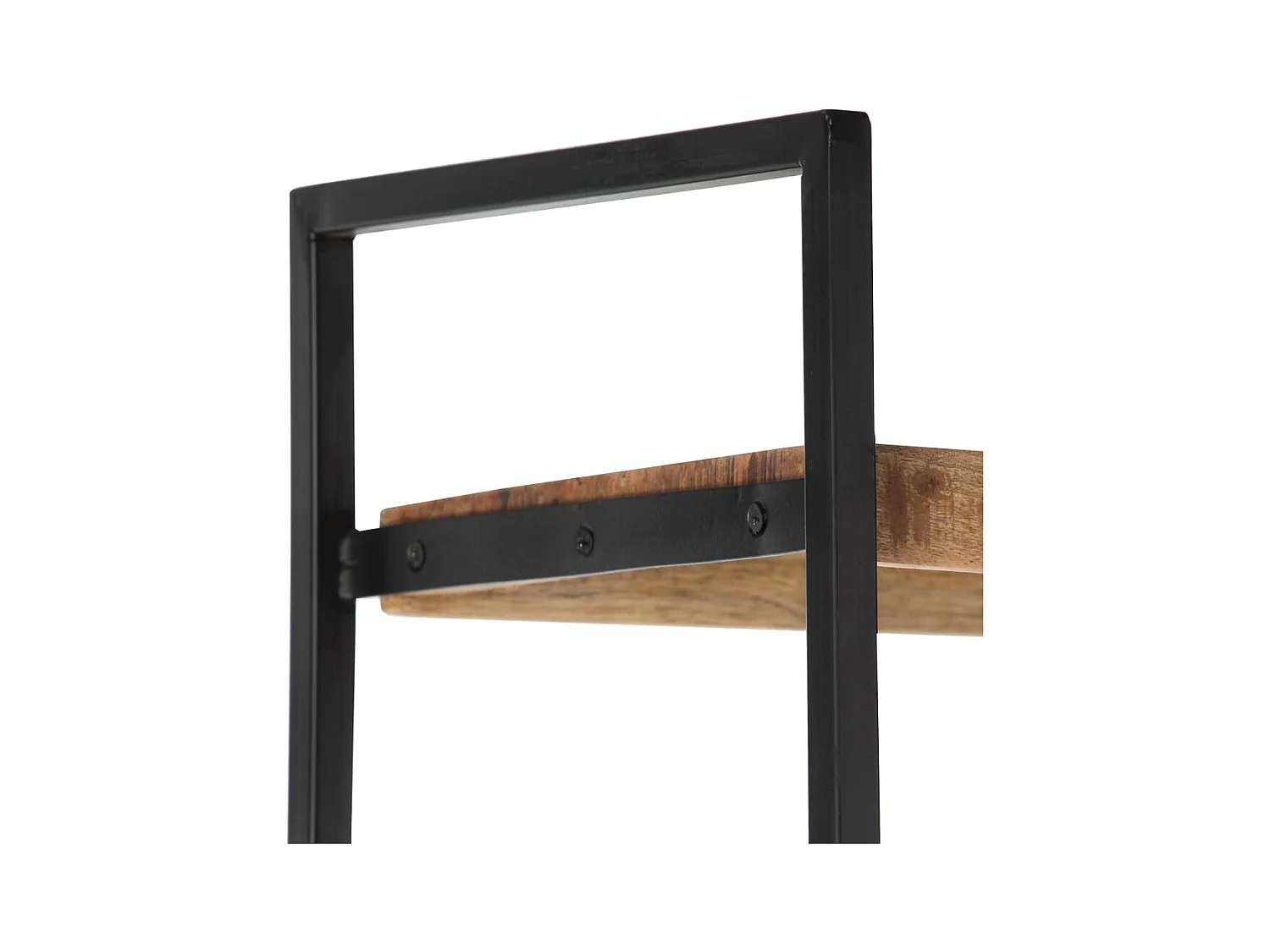 Bibliothèque à 4 niveaux 80x30x180 cm Bois de manguier brut