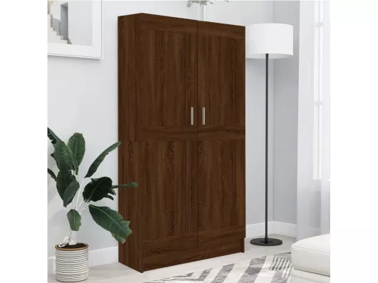 Kauf Unique Bücherschrank Braun Eichen-Optik 82,5x30,5x150 cm Holzwerkstoff