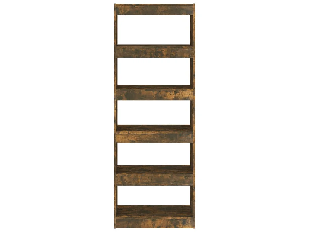 Bibliothèque/Séparateur de pièce Chêne fumé Bois d'ingénierie
