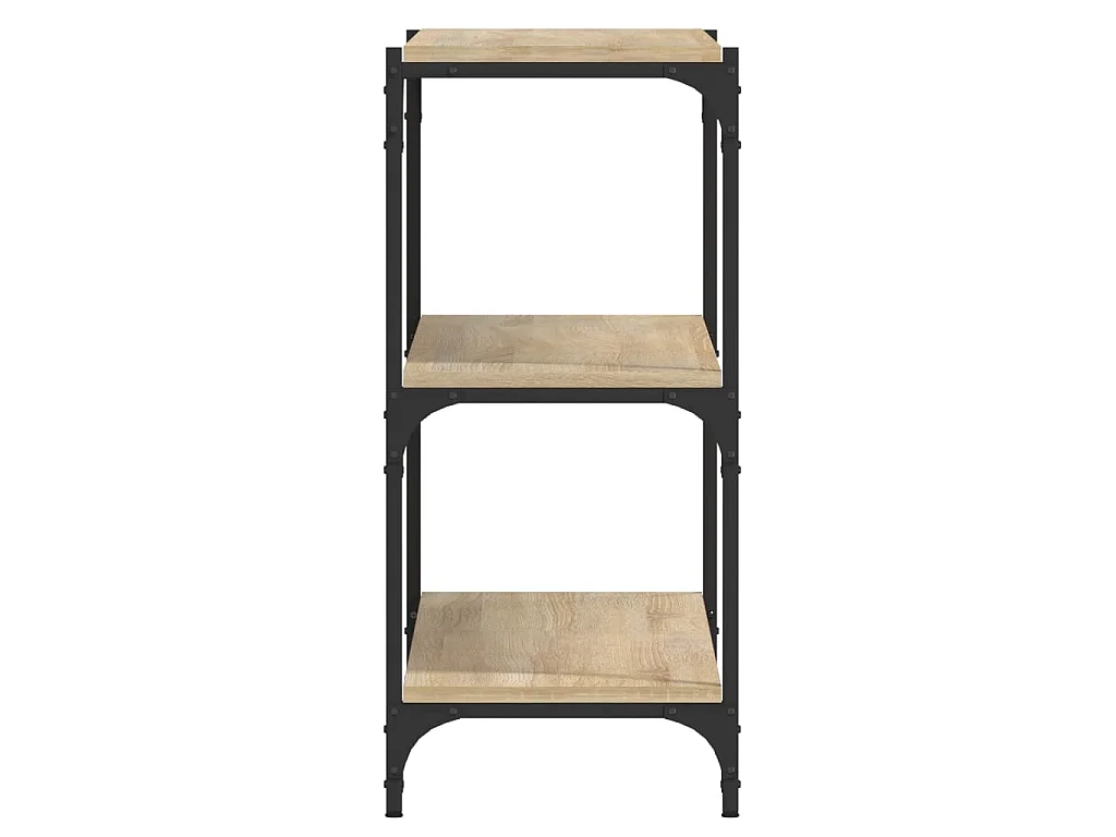 Bibliothèque Chêne Sonoma 100x33x70,5cm Bois d'ingénierie acier
