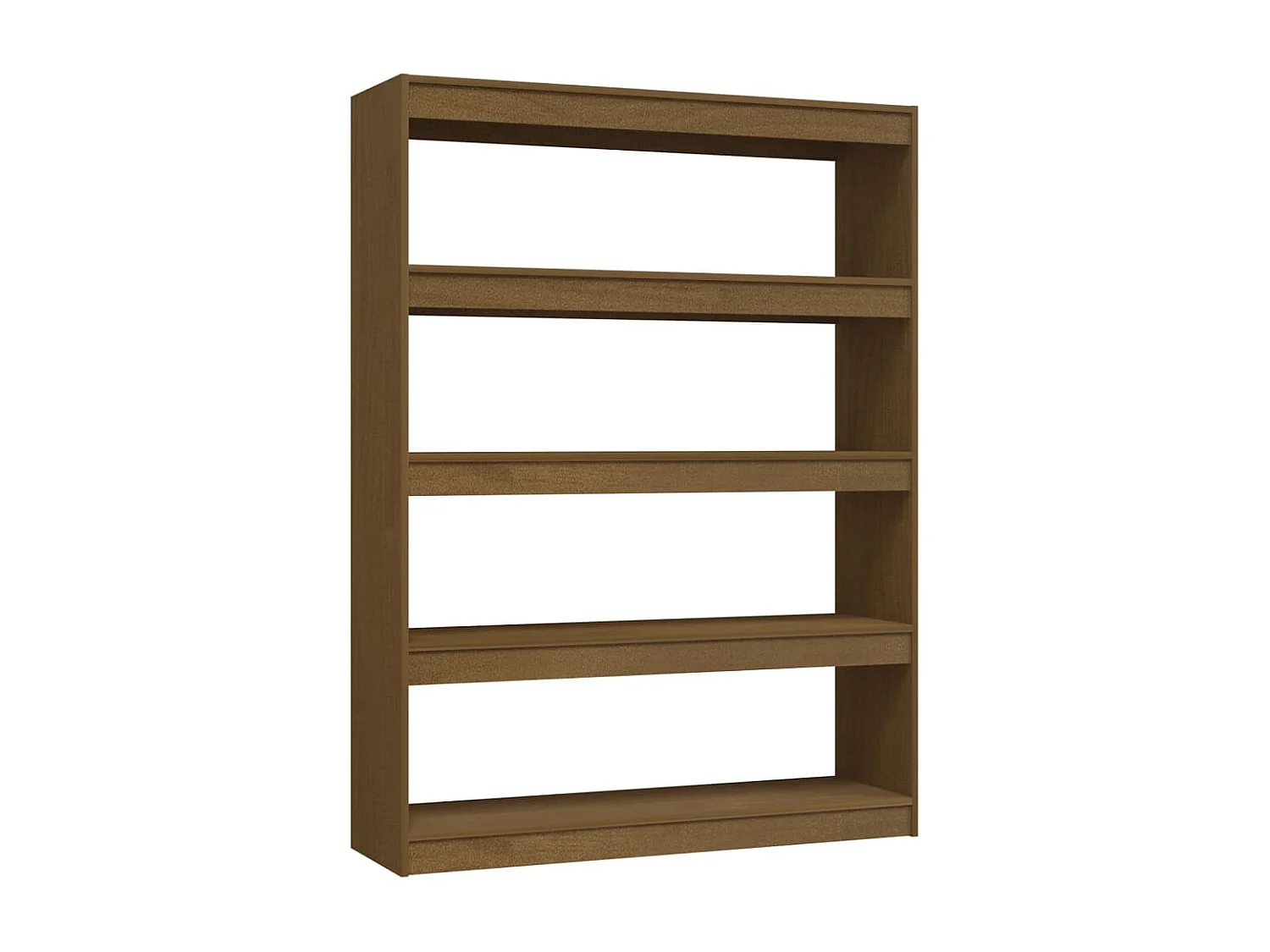 Boekenkast/kamerscherm 100x30x135,5 cm grenenhout honingbruin