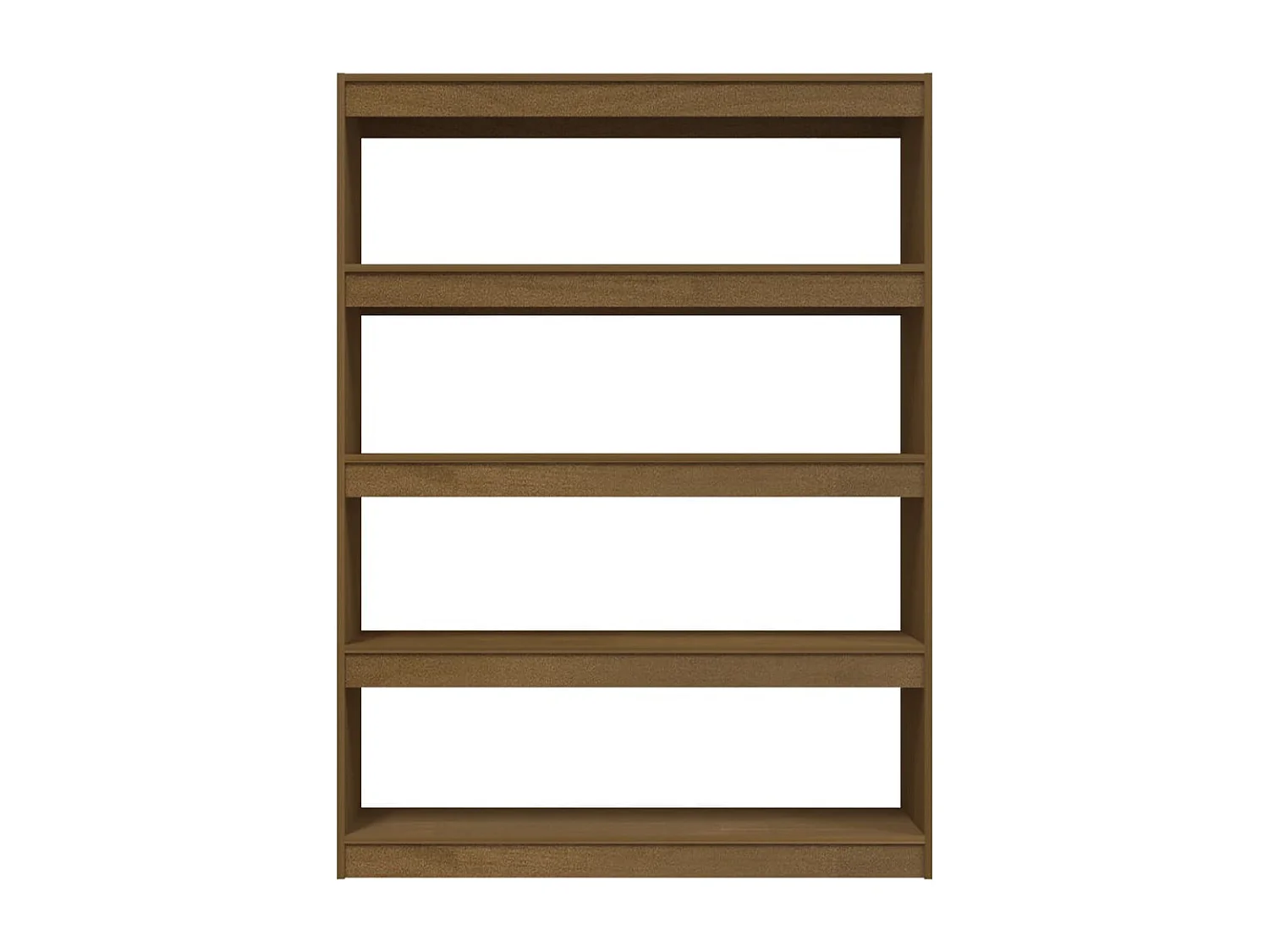 Boekenkast/kamerscherm 100x30x135,5 cm grenenhout honingbruin