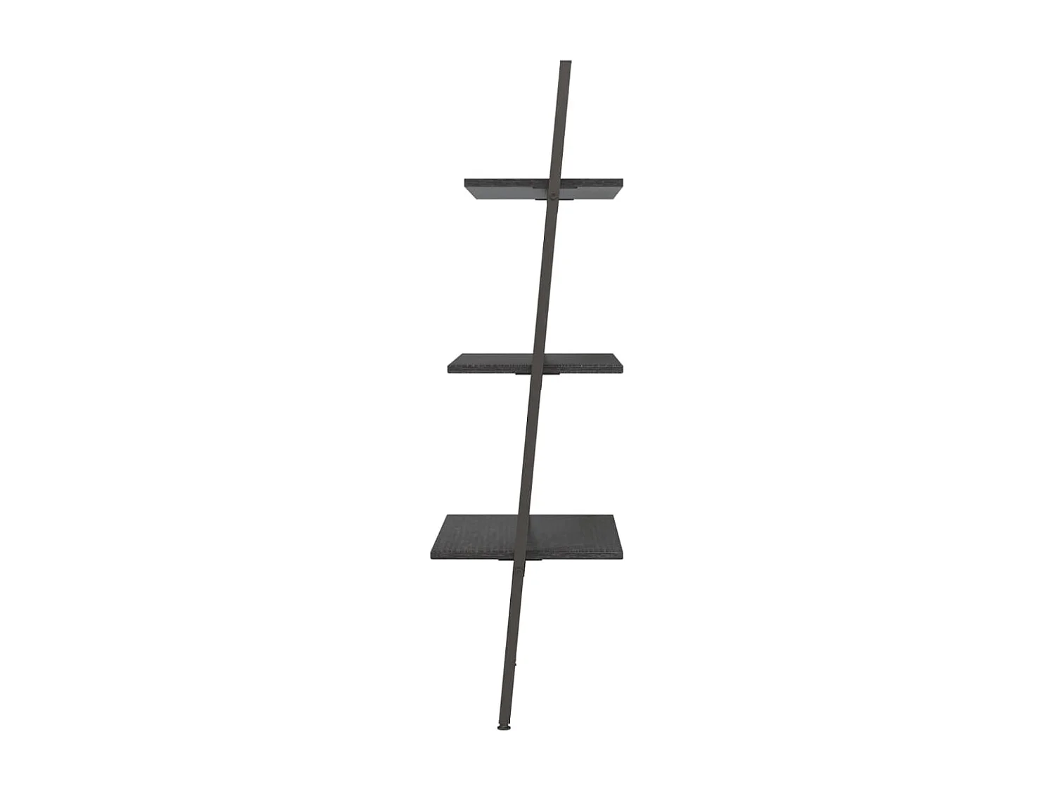 Scaffale Pendente a 3 Livelli Nero 64x34x116cm