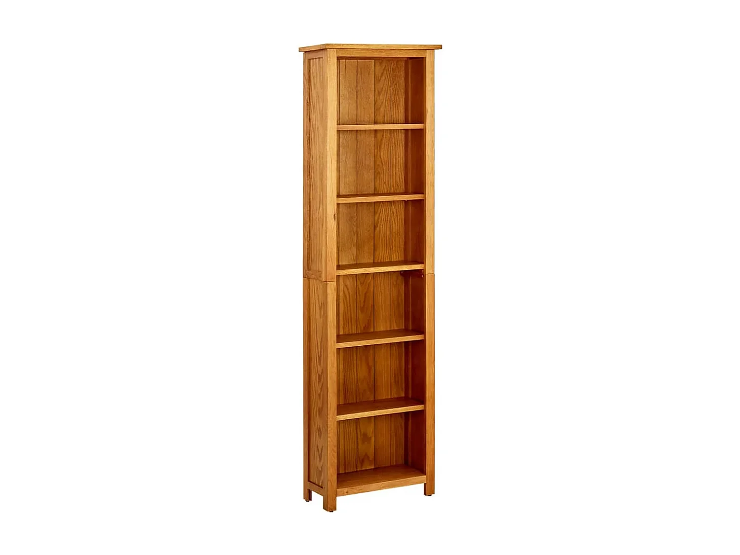 Bibliothèque à 6 niveaux 52x22x180 cm Bois de chêne massif