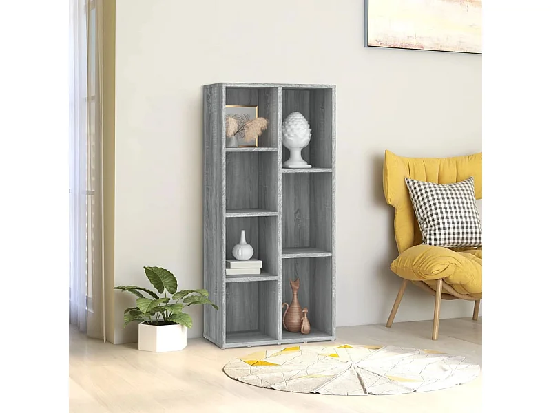 Boekenkast 50x25x106 cm grijs sonoma eikenkleurig