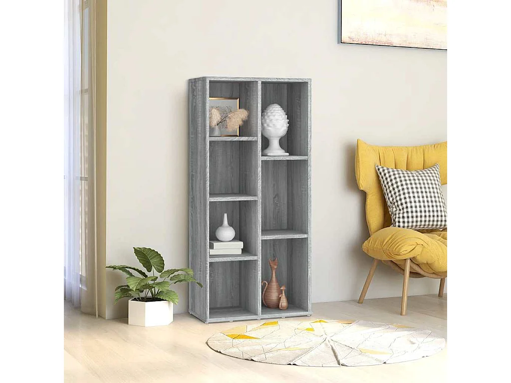 Estante 50x25x106 cm cinzento sonoma