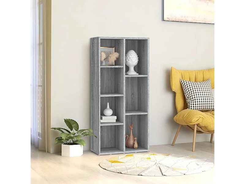 Libreria Grigio Sonoma 50x25x106 cm