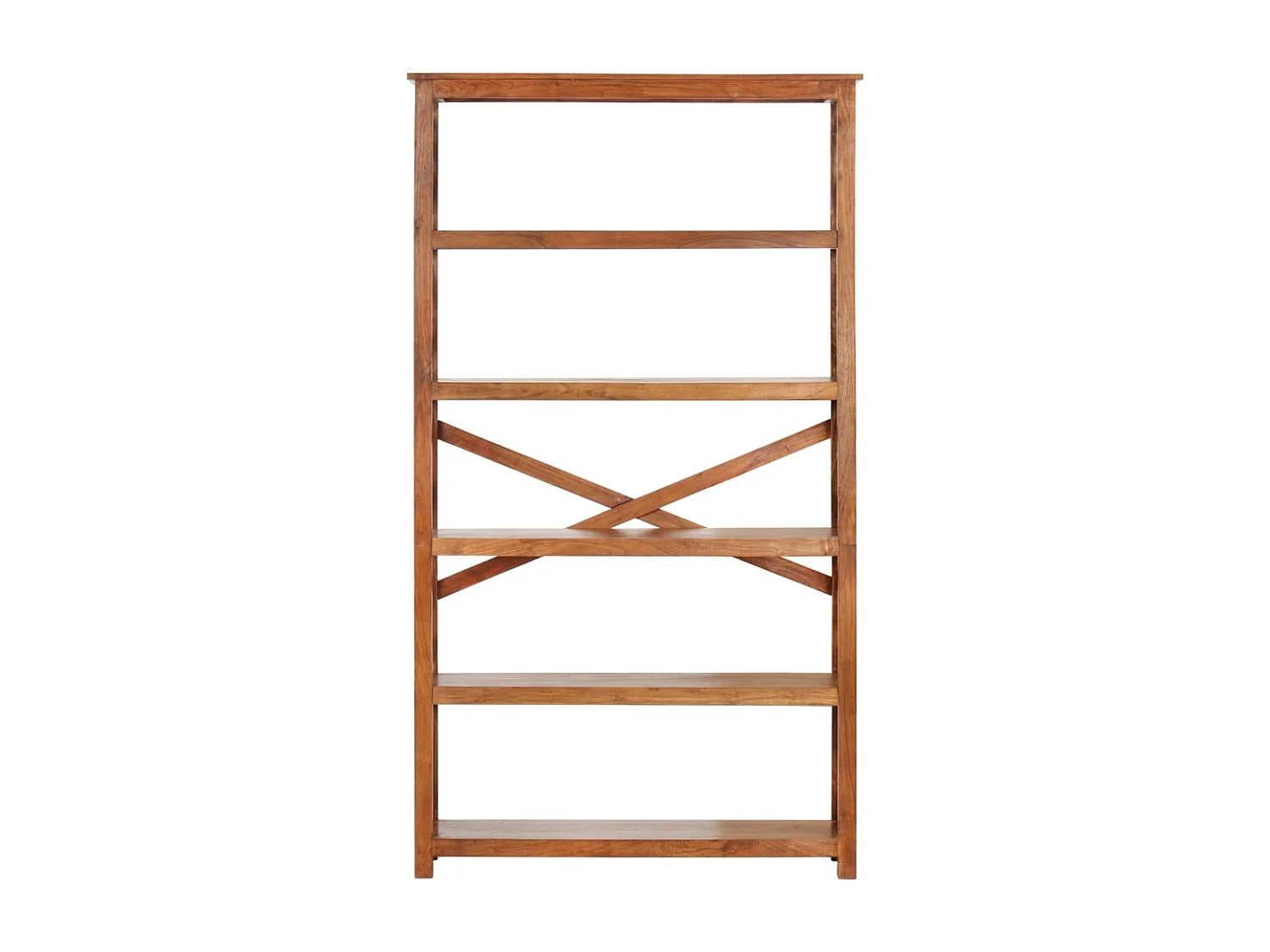 Libreria 100x30x180 cm Legno Massello Acacia Finitura Ambra