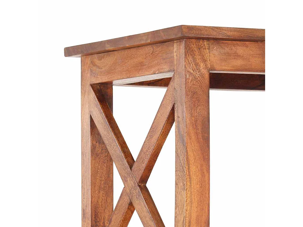 Bibliothèque 100x30x180cm Bois massif d'acacia et finition miel