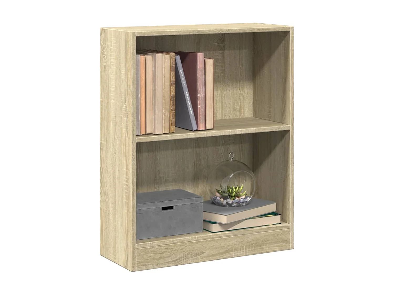 Libreria Rovere Sonoma 60x24x76 cm in Legno Multistrato