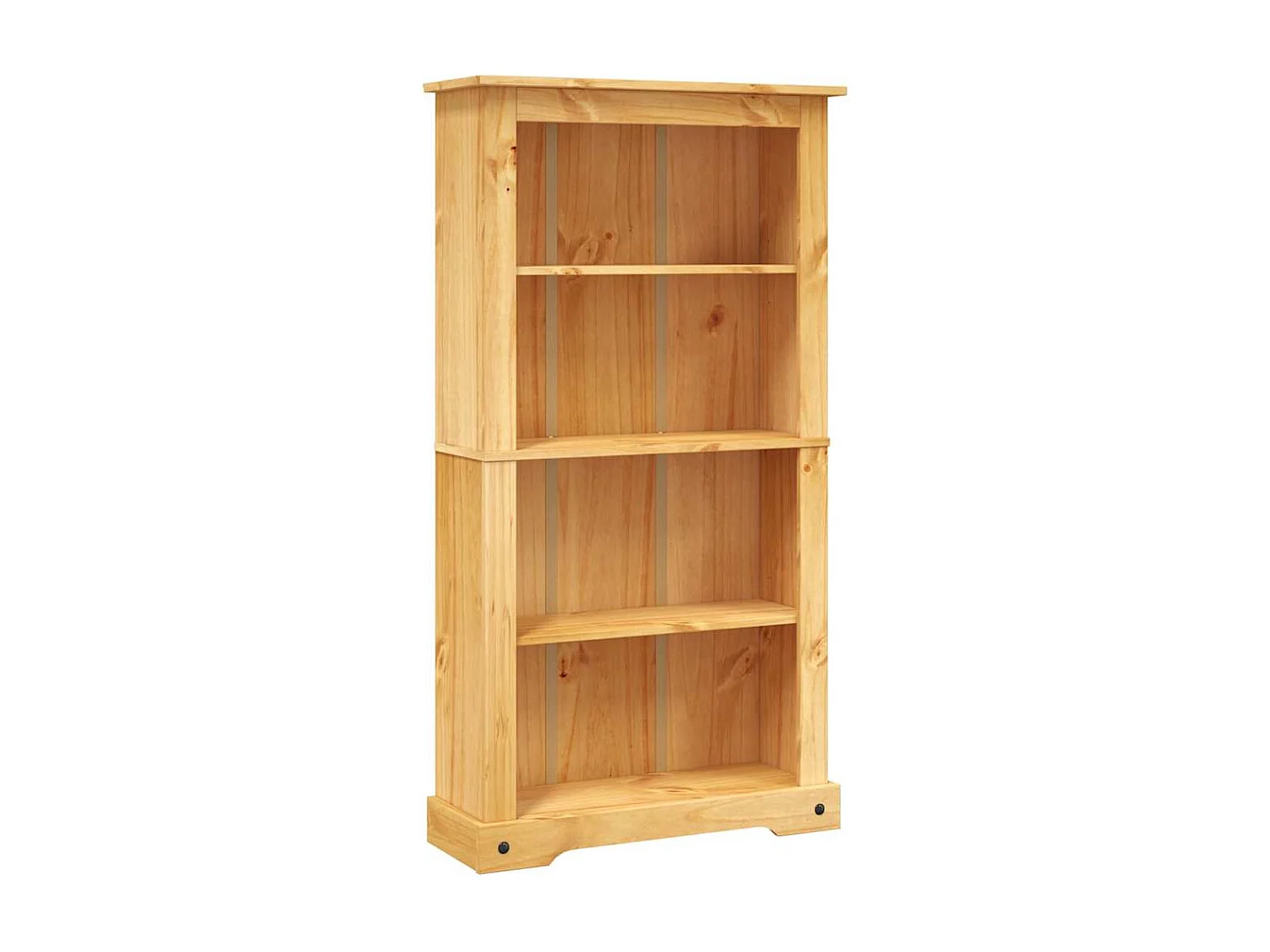 Bibliothèque 4 niveaux Gamme Corona Pin mexicain 80x29x150 cm