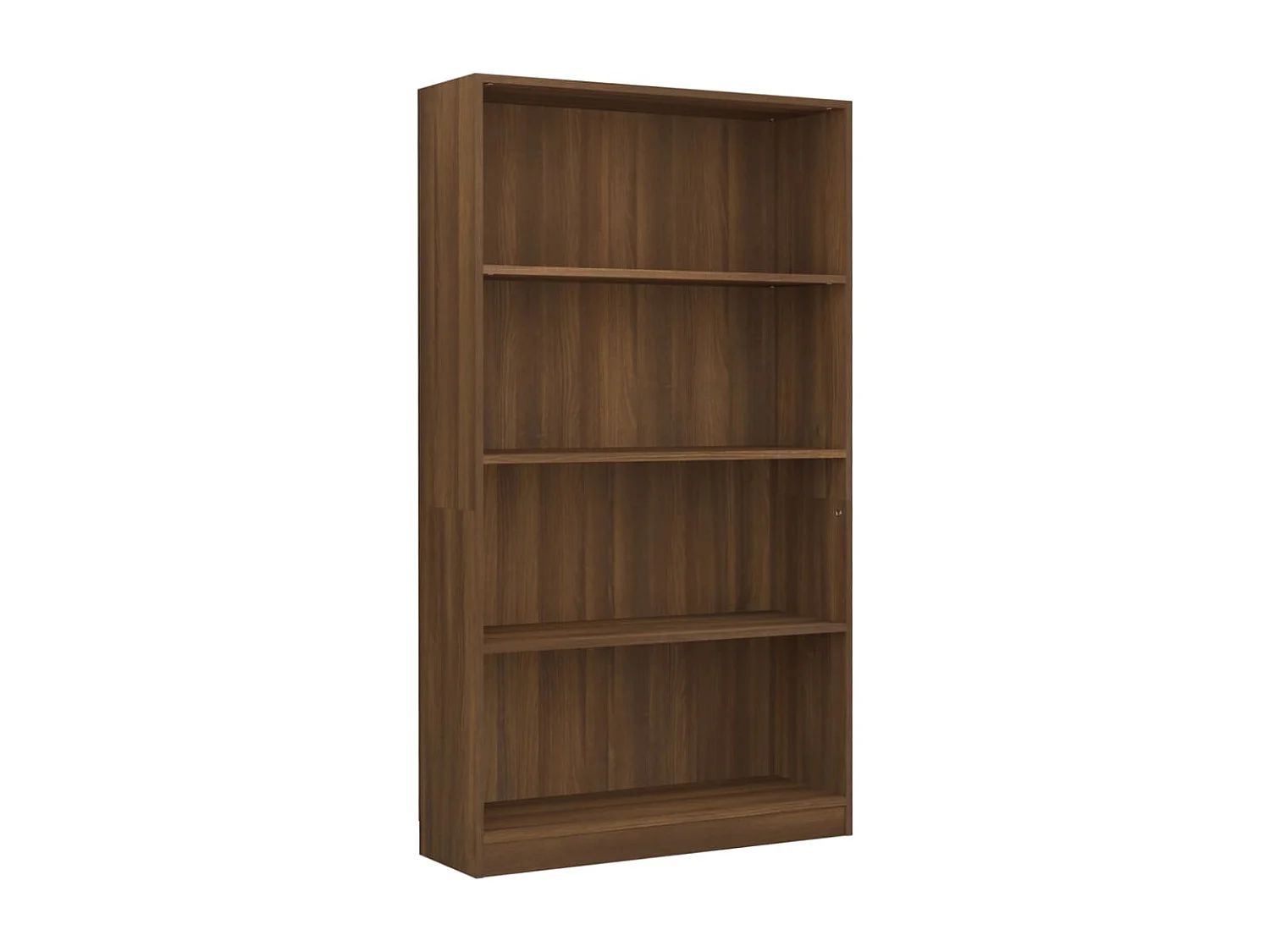 Bibliothèque 4 niveaux Chêne marron 80x24x142cm Bois ingénierie