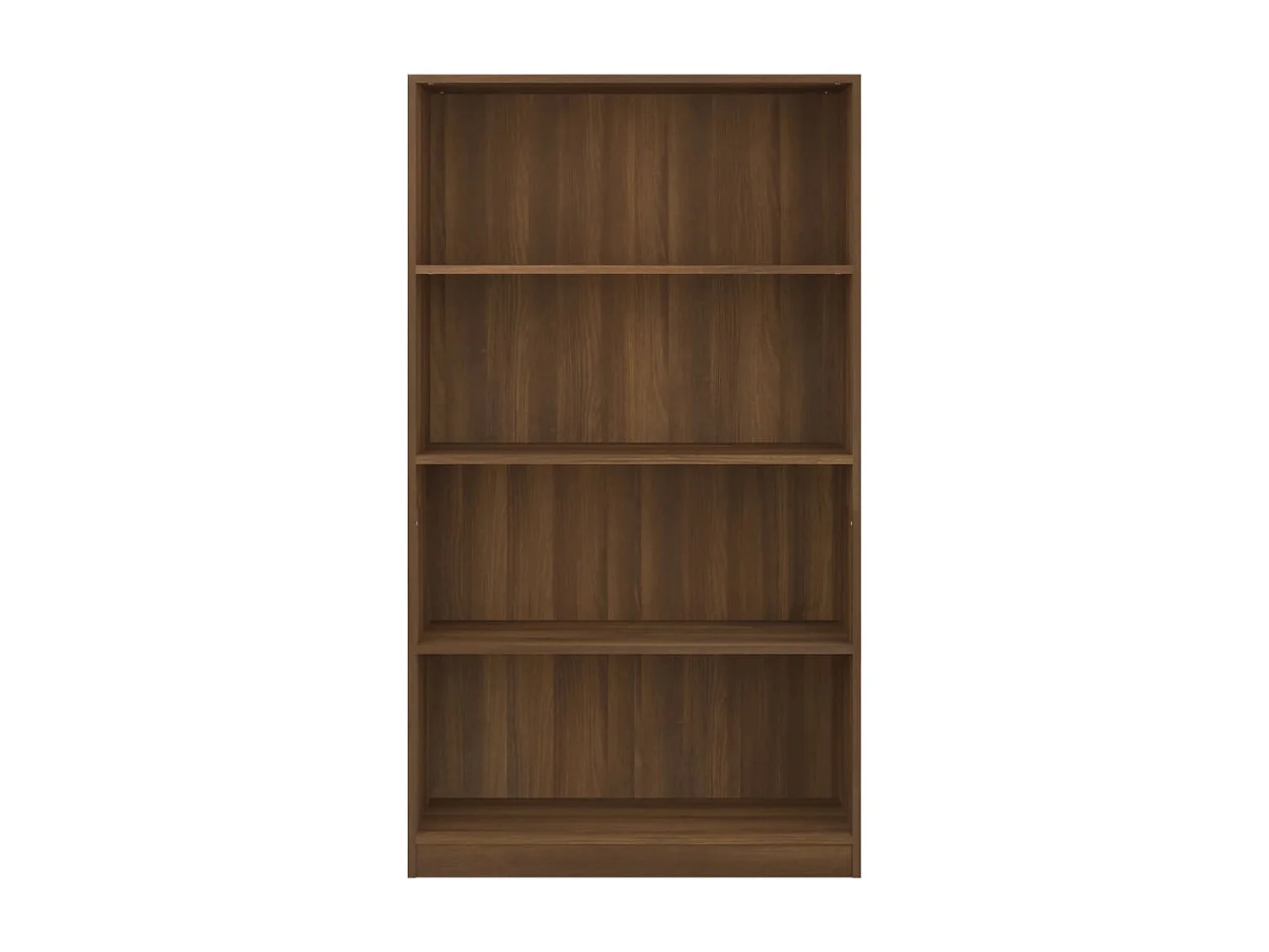 Bibliothèque 4 niveaux Chêne marron 80x24x142cm Bois ingénierie