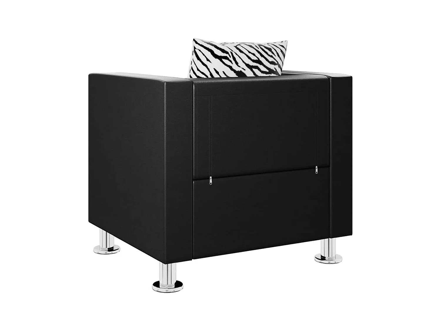 Fauteuil noir similicuir