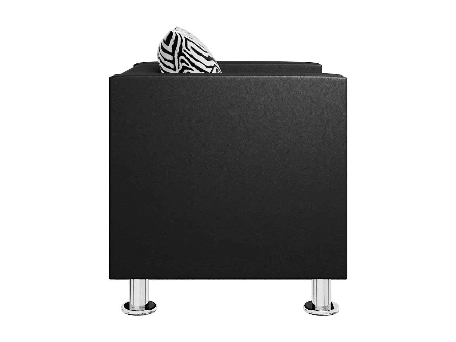 Fauteuil noir similicuir