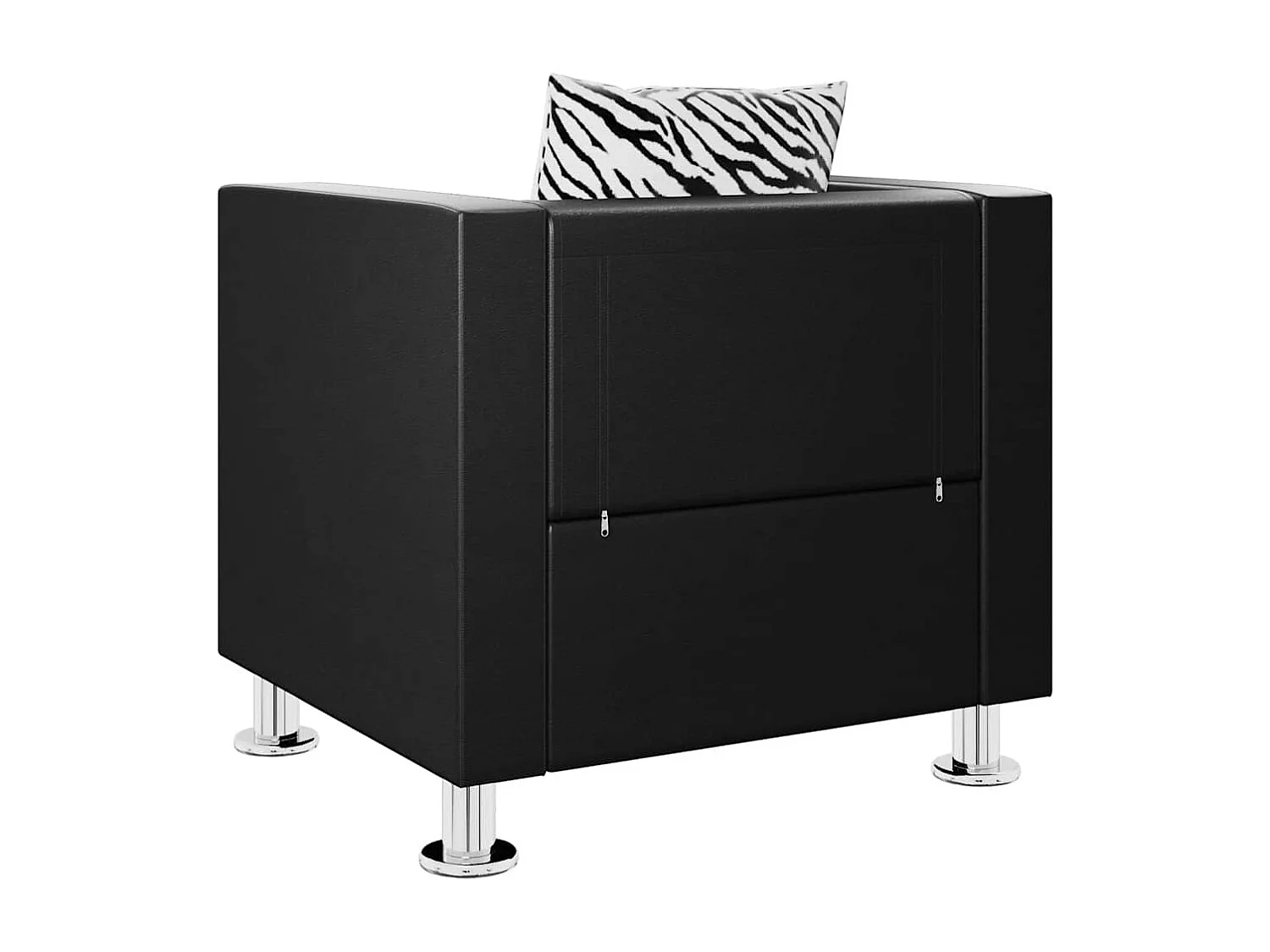 Fauteuil noir similicuir