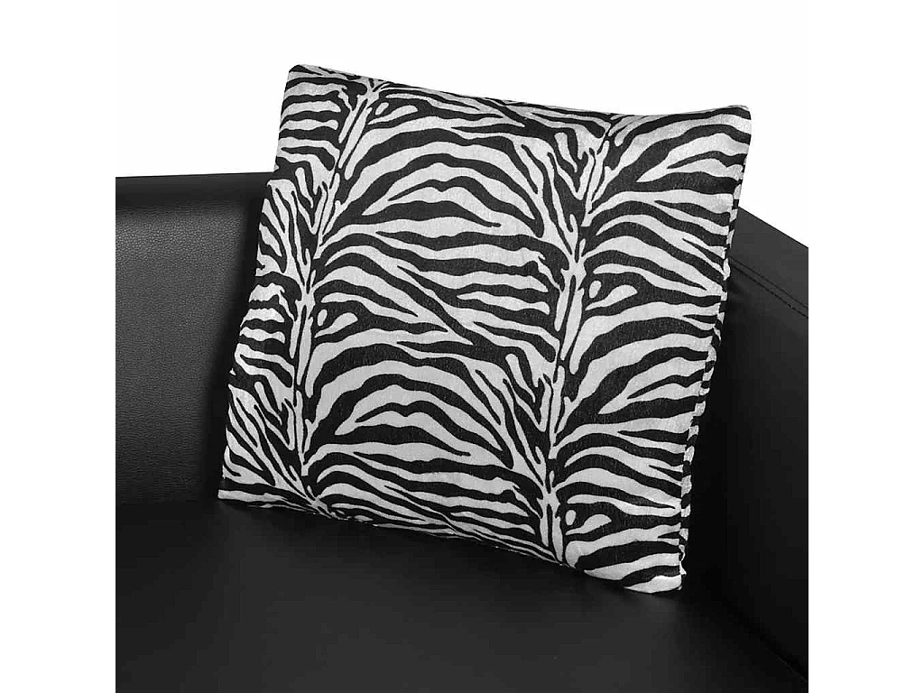 Fauteuil noir similicuir