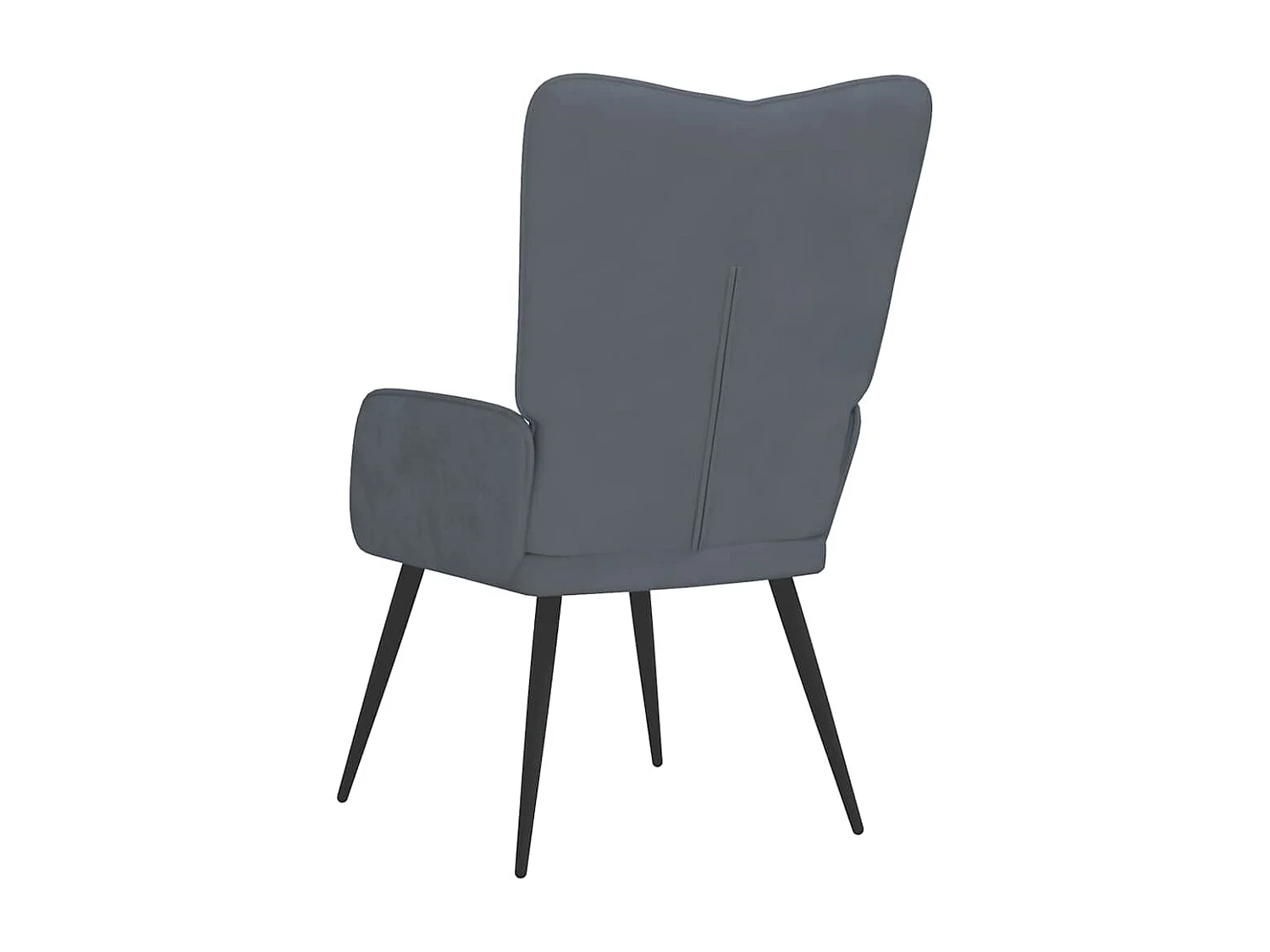 Chaise de relaxation Gris foncé Velours