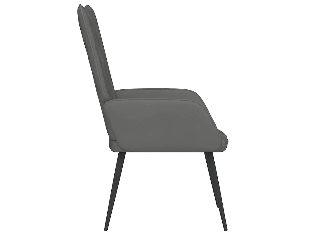 Relaxsessel Dunkelgrau Samt