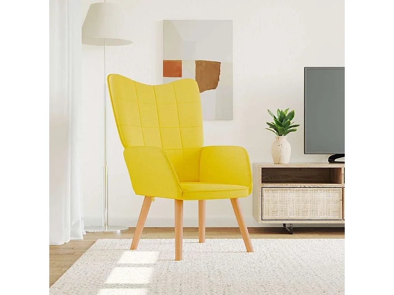 Sedia Relax Giallo Senape in Tessuto