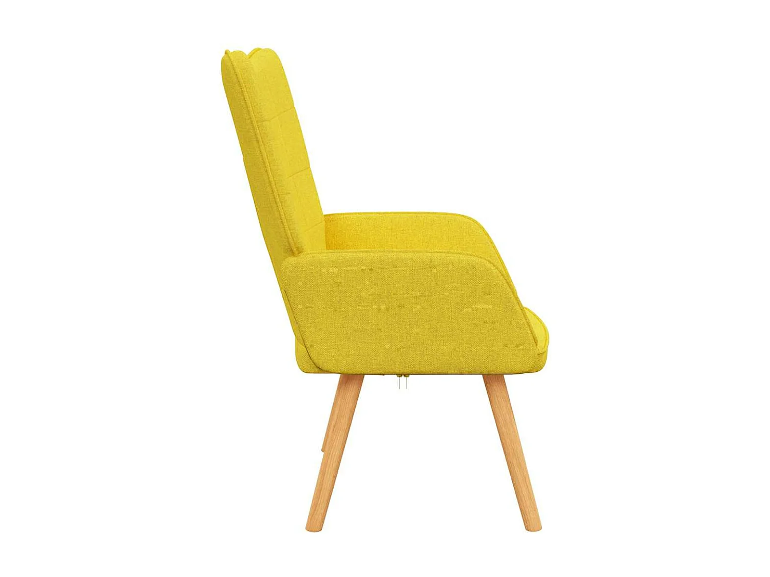Chaise de relaxation Jaune moutarde Tissu