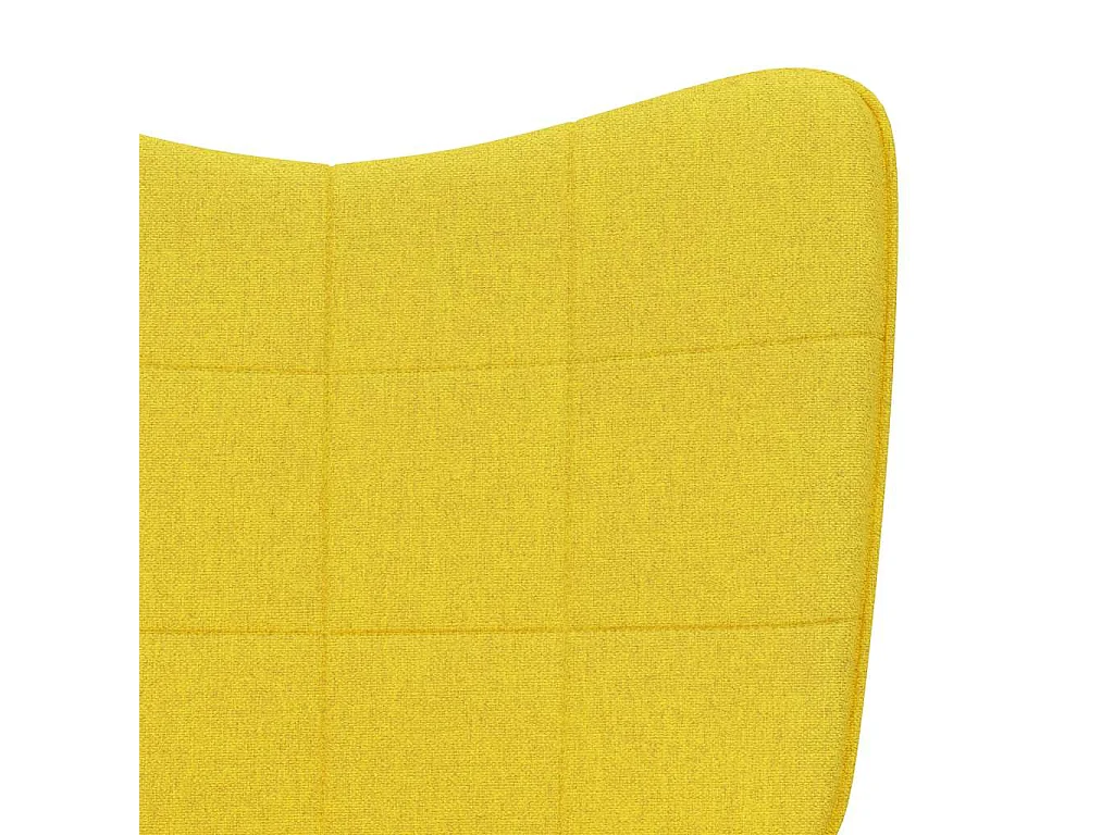 Chaise de relaxation Jaune moutarde Tissu
