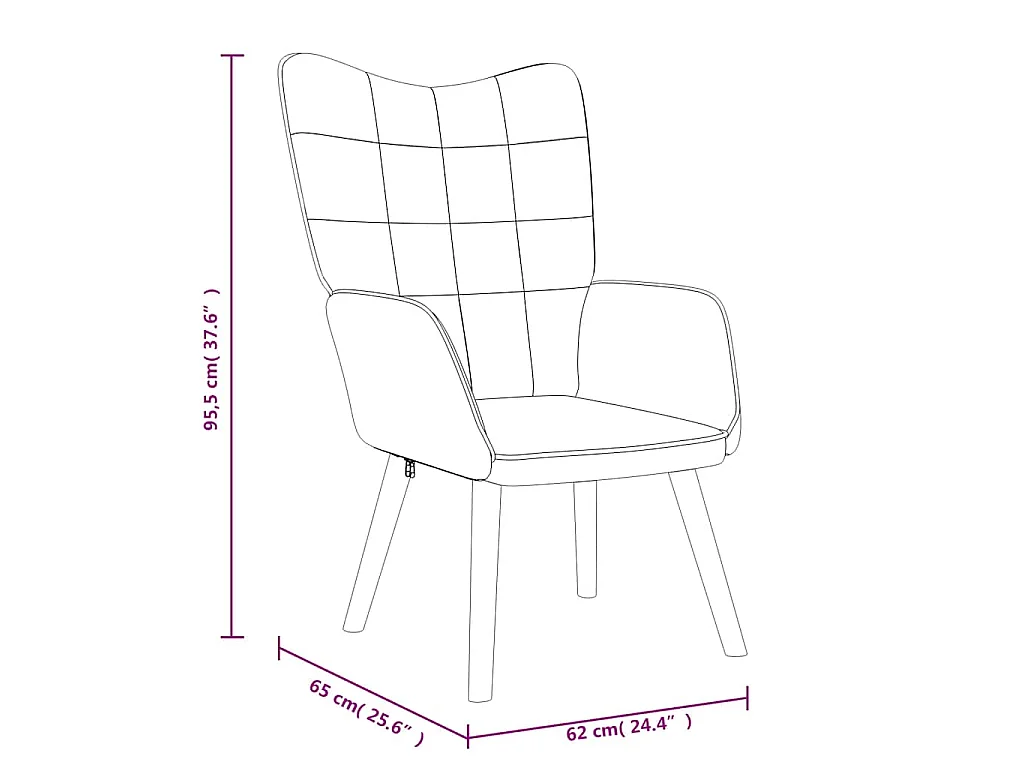 Relaxstoel stof mosterdgeel