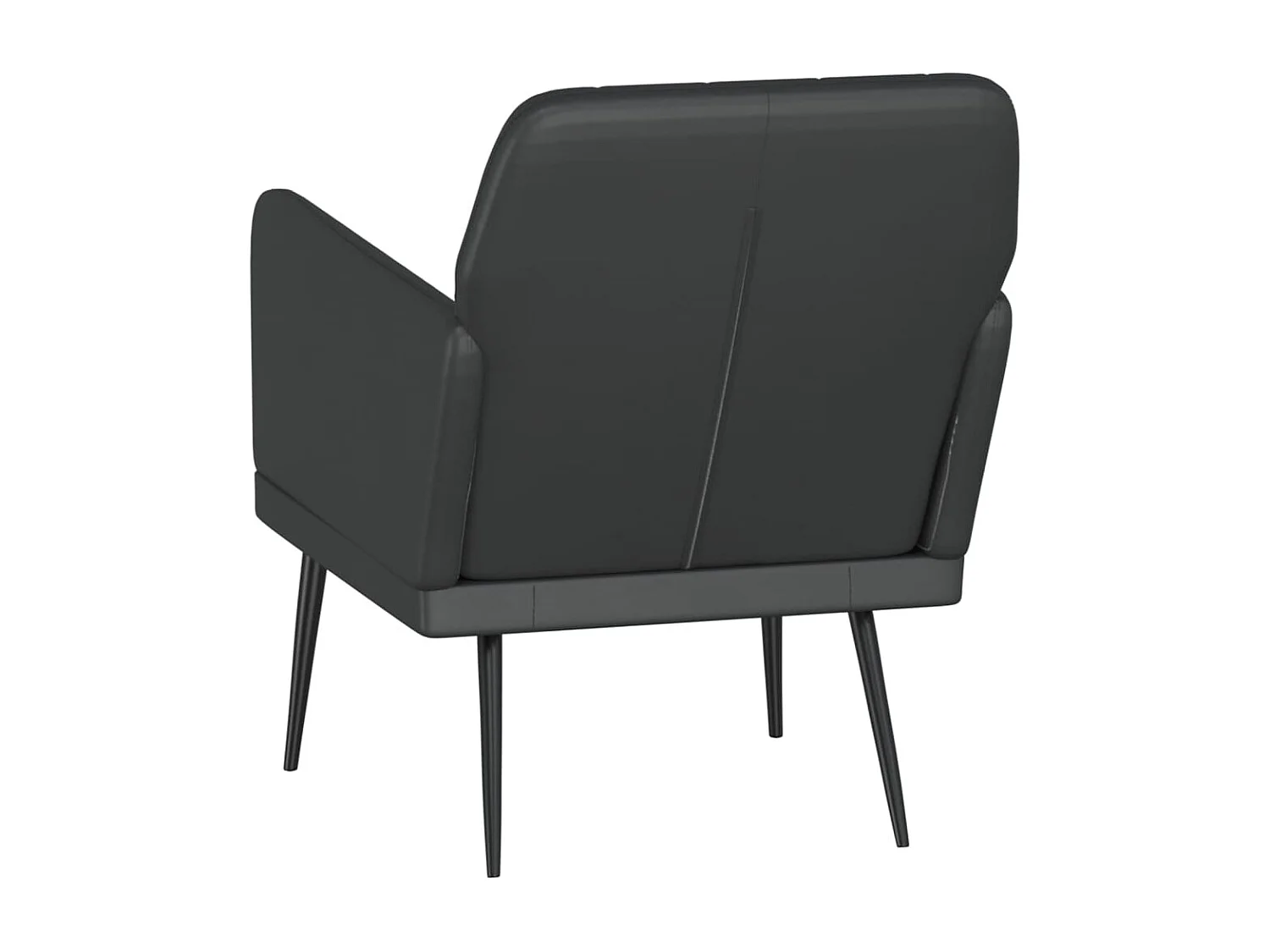 Fauteuil 61x78x80 cm kunstleer zwart
