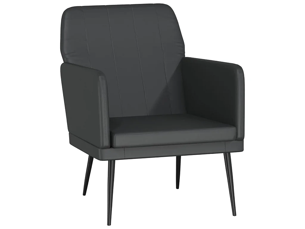 Sessel Schwarz 61x78x80 cm Kunstleder