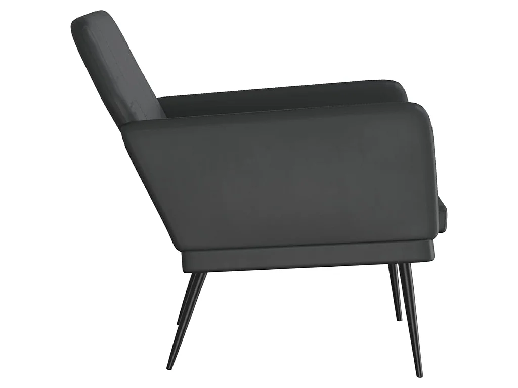 Sessel Schwarz 61x78x80 cm Kunstleder
