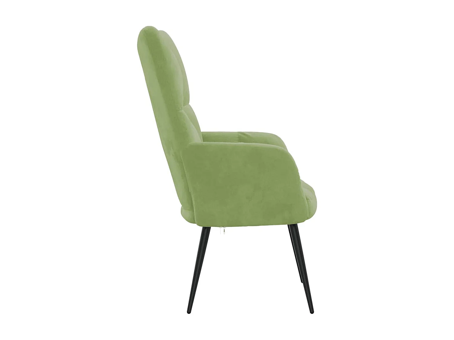 Chaise de relaxation Vert clair Velours