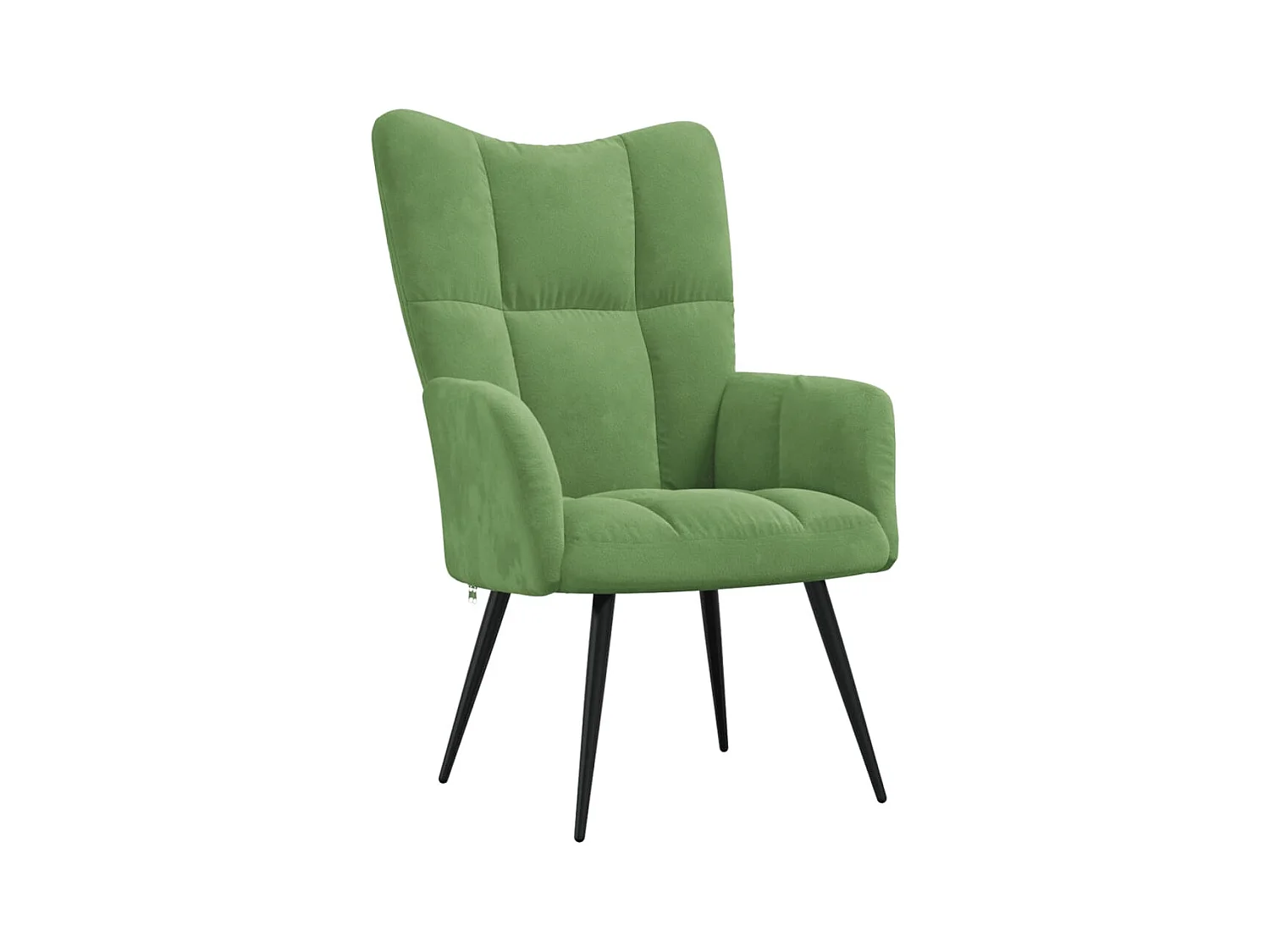 Sillón de relax de terciopelo verde claro