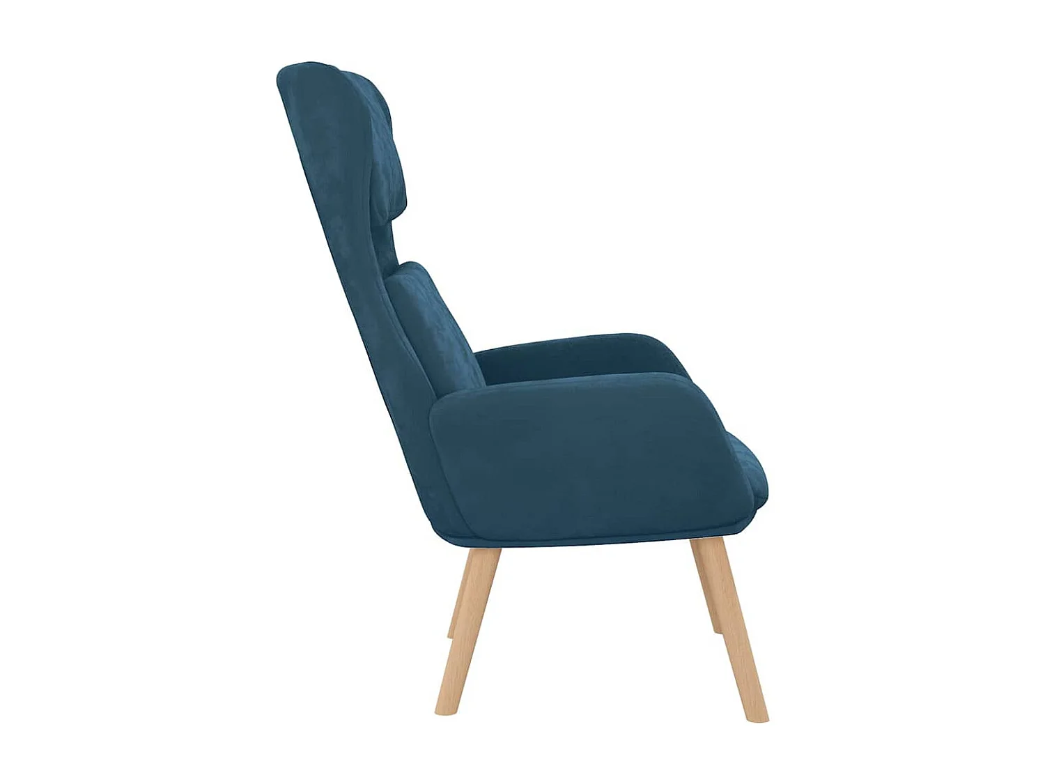 Relaxsessel Blau Samt