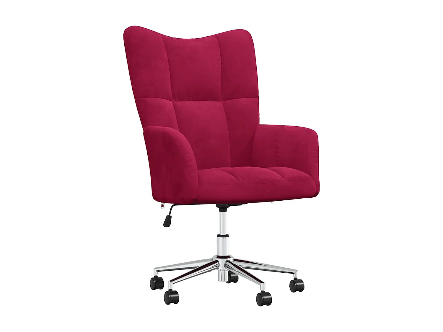 Chaise de relaxation Rouge bordeaux Velours