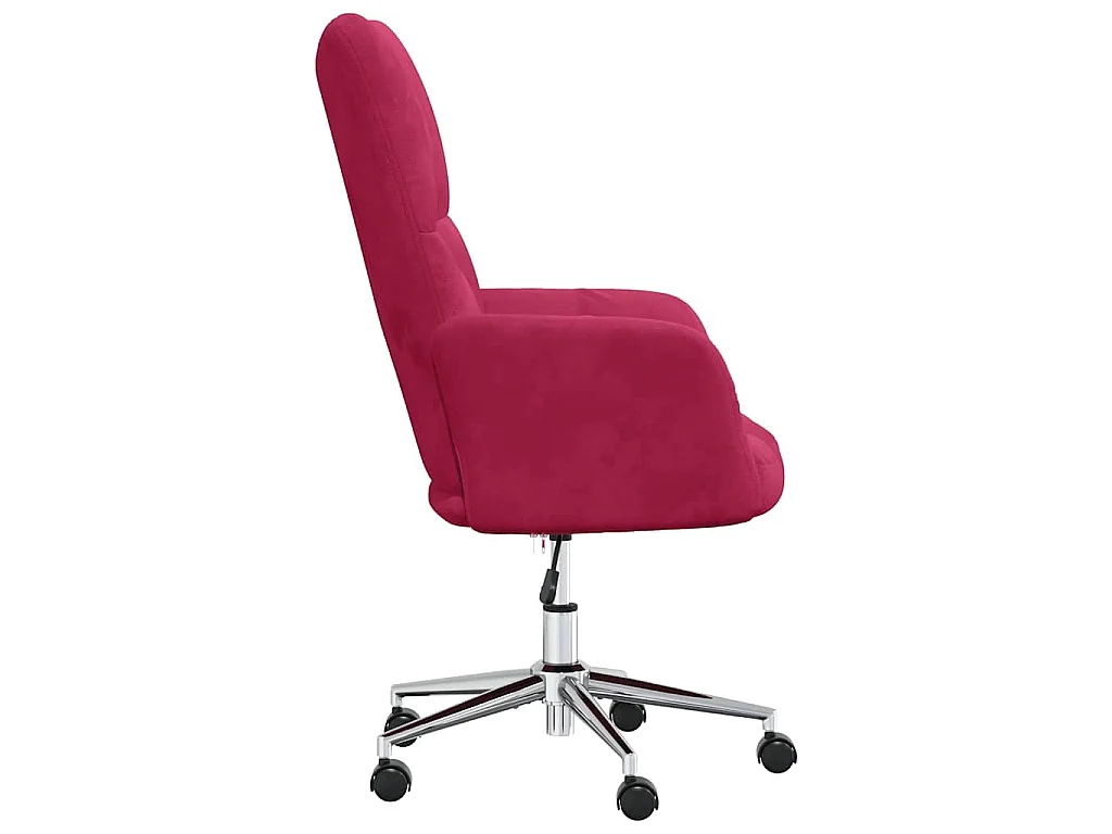 Chaise de relaxation Rouge bordeaux Velours