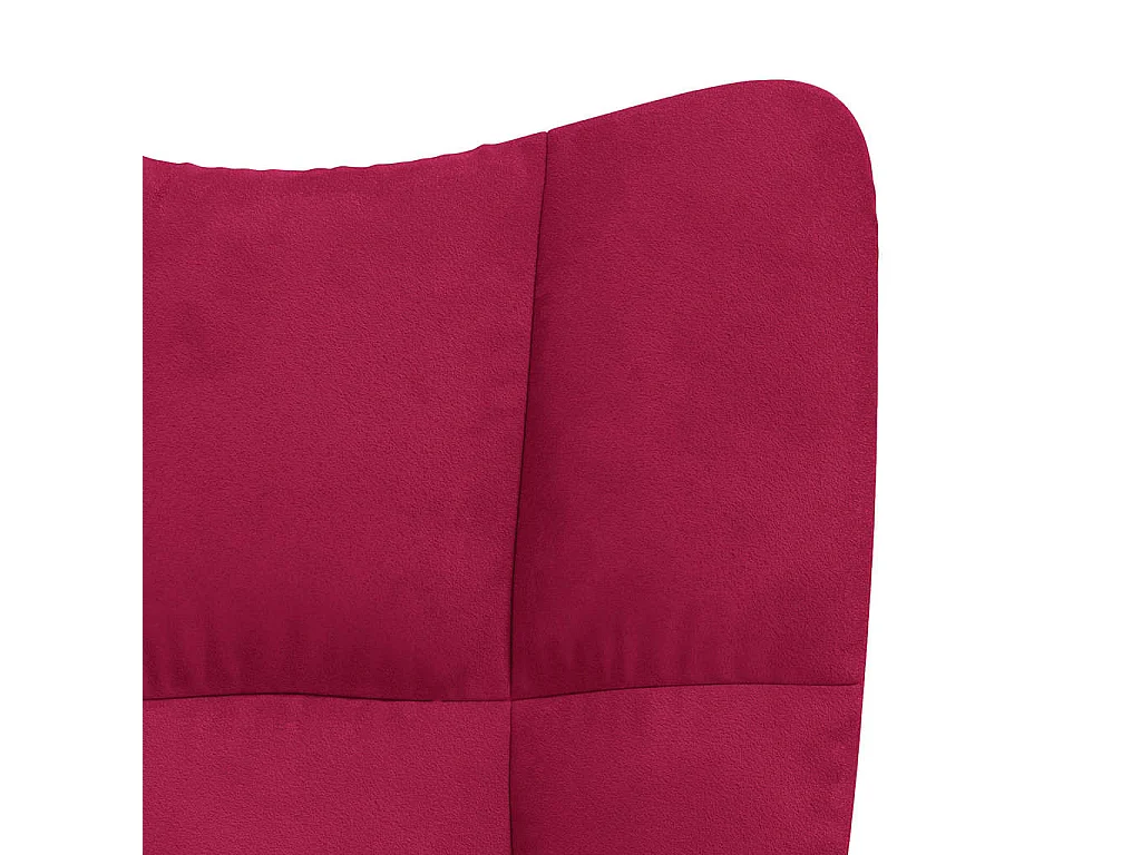 Sedia Relax Rosso Vino in Velluto