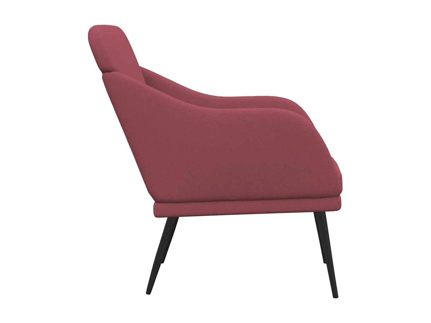 Sessel Weinrot 63x76x80 cm Stoff