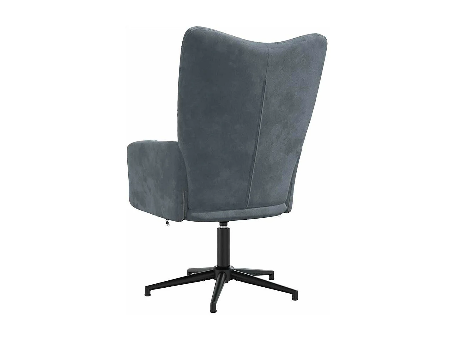 Cadeira de descanso veludo cinzento-escuro