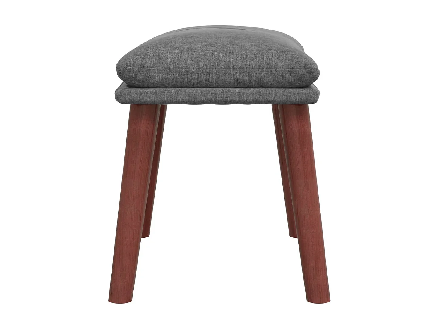 Poltrona Relax con Poggiapiedi Grigio Chiaro in Tessuto