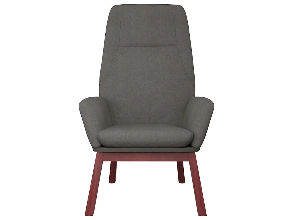 Chaise de relaxation avec repose-pied Gris clair Tissu