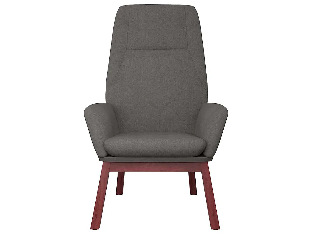 Chaise de relaxation avec repose-pied Gris clair Tissu