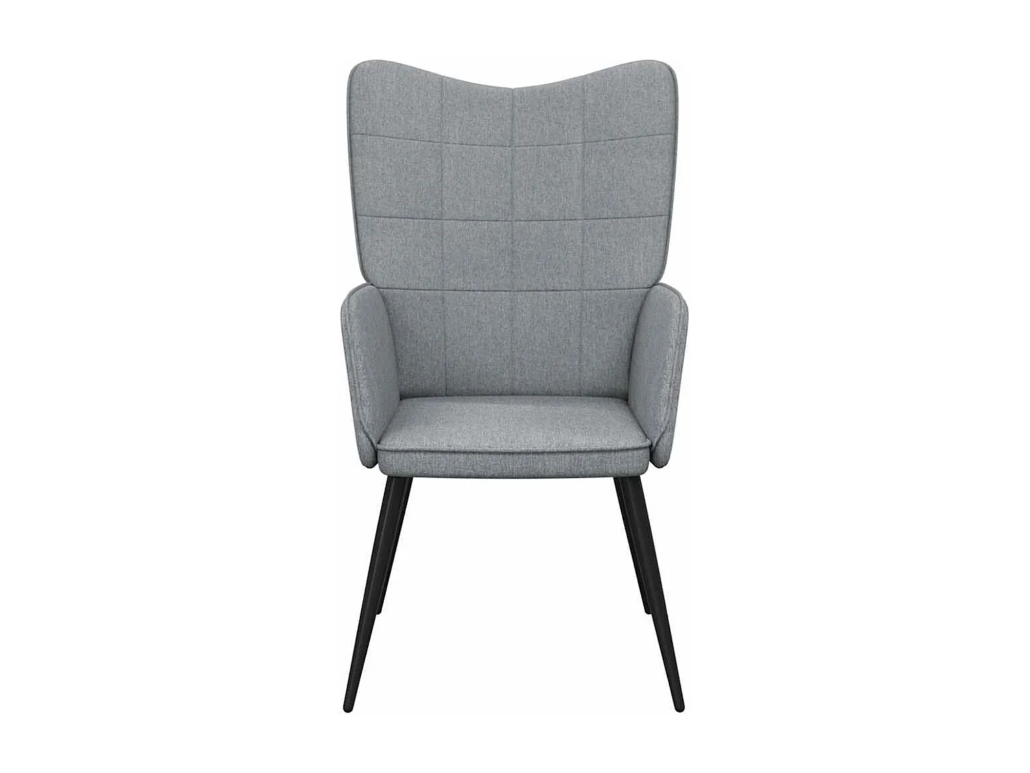 Chaise de relaxation Gris clair Tissu