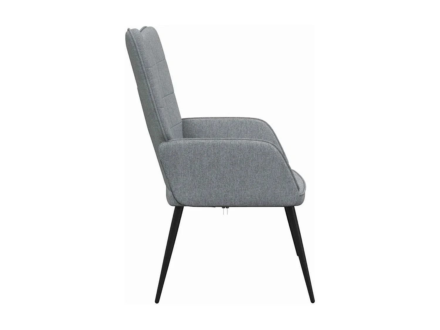 Chaise de relaxation Gris clair Tissu