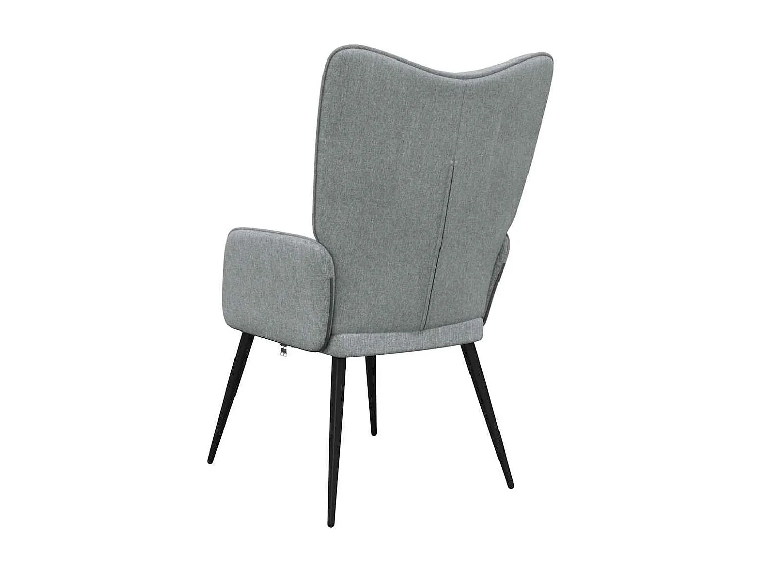 Chaise de relaxation Gris clair Tissu