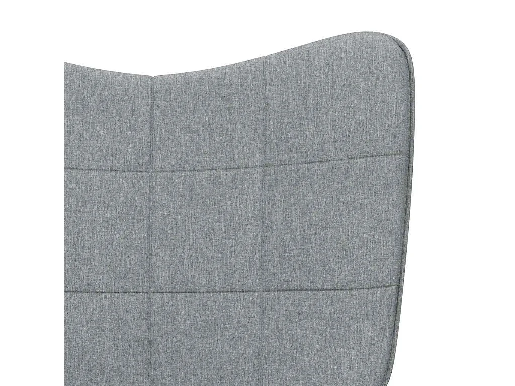 Chaise de relaxation Gris clair Tissu