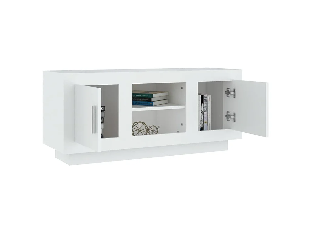 TV-Schrank Weiß 102x35x45 cm Holzwerkstoff