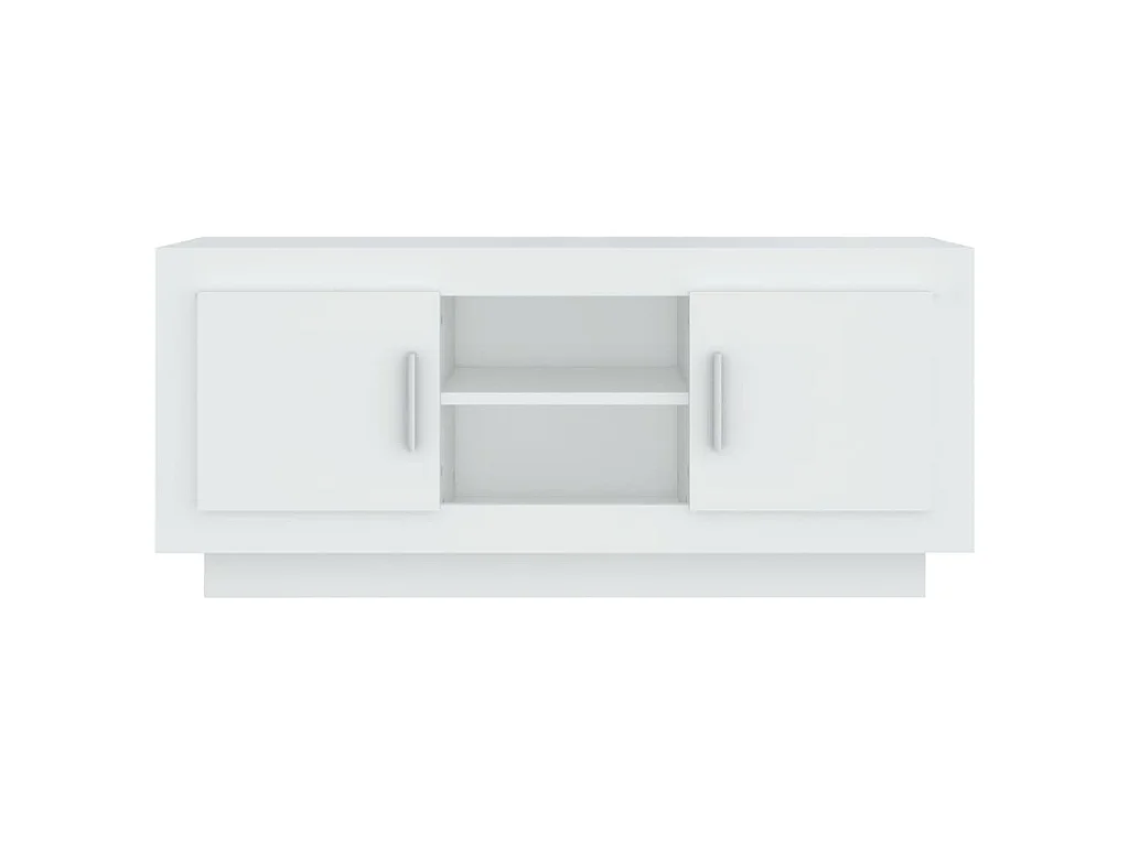 TV-Schrank Weiß 102x35x45 cm Holzwerkstoff