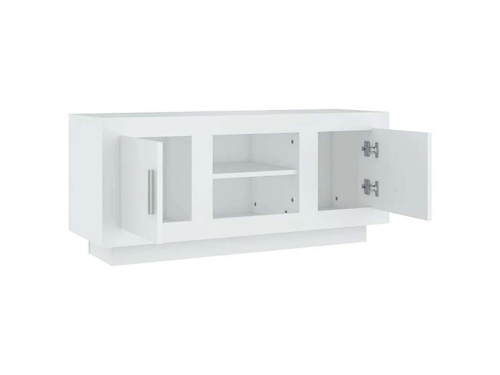 TV-Schrank Weiß 102x35x45 cm Holzwerkstoff