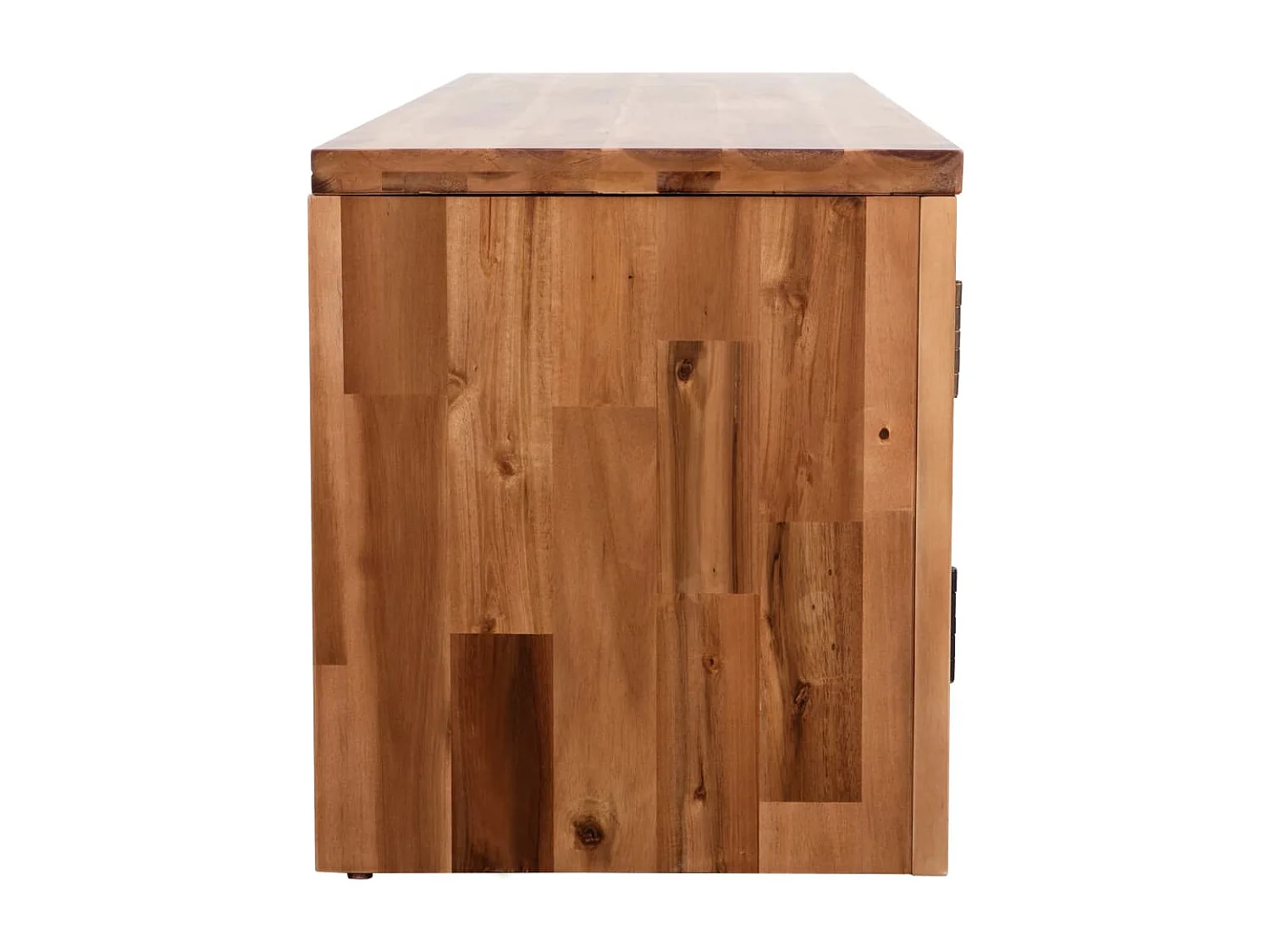 Móvel de TV em madeira de acácia maciça 120x35x45 cm